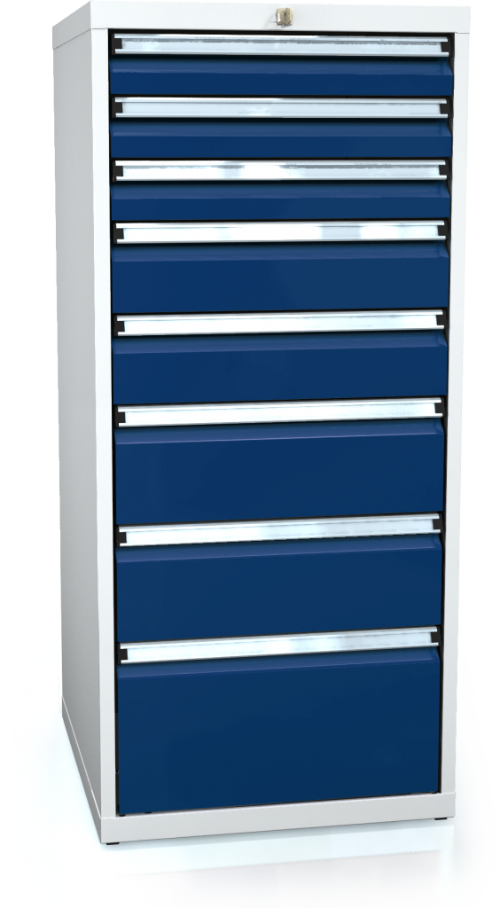 Drawer cabinet 1240 x 555 x 600 - 8x drawers